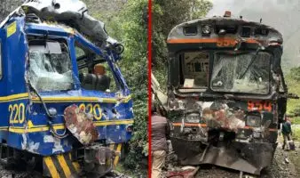 Choque frontal entre dos trenes con rumbo a Machu Picchu deja 1 muerto y 30 heridos | Video