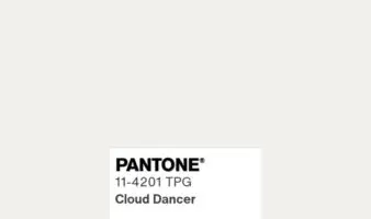 Pantone revela 'Cloud Dancer', un blanco neutro, como su color del año para 2026