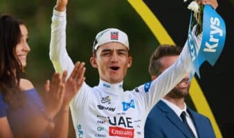Sheinbaum felicita a Isaac del Toro por su 'histórico' tercer lugar en el Tour de Francia