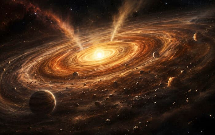 El magnetismo pudo ayudar a construir el Sistema Solar