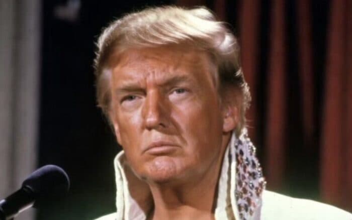Trump se transforma en Elvis Presley con ayuda de la IA
