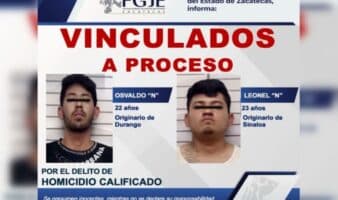 Dos jóvenes son vinculados por masacre en Zacatecas