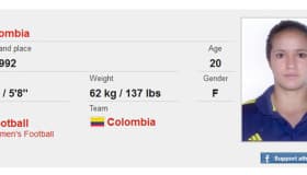 Sancionan a futbolista colombiana por puñetazo 