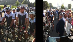 Ex campeón viaja 340 kilómetros en bicicleta de Bélgica a Londres