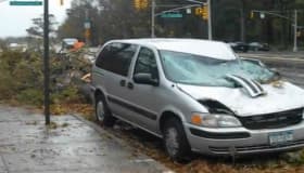 Video: 'Frankenstorm' se llevó hasta los árboles en EU