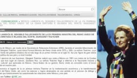 SRE reconoce legado de Margaret Thatcher y lamenta su fallecimiento 