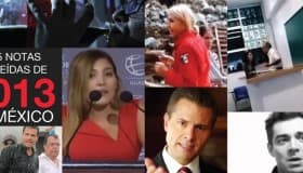 15 notas más vistas de México en 2013, en AN