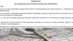 Boletas electorales, un asunto de "seguridad nacional", establece la ley