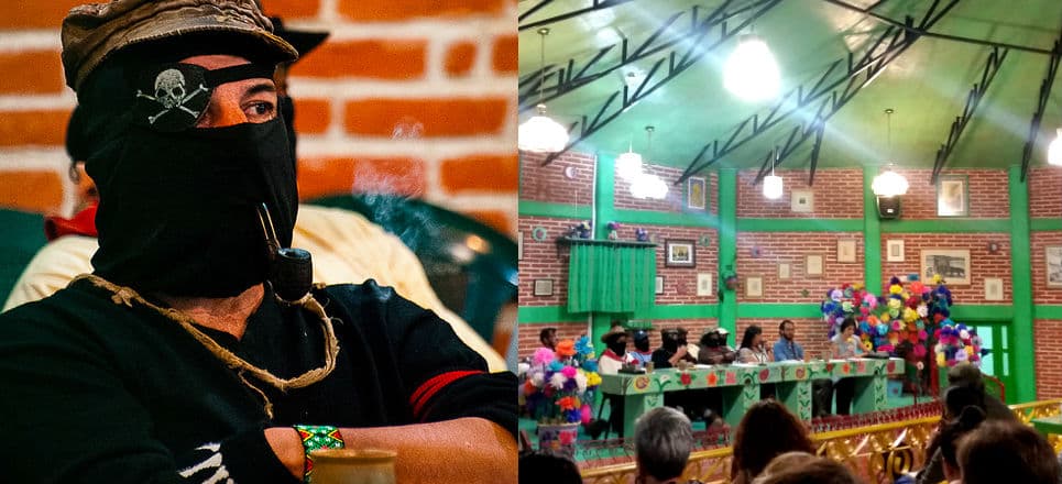 ‘Marcos’ (Galeano) frente al espejo y el abrazo a Ayotzinapa