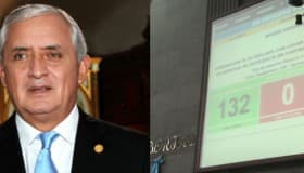 Congreso retira la inmunidad al Presidente por corrupción... en Guatemala
