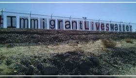 Familias migrantes protestan en ambos lados de la frontera norte