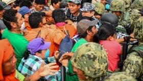 Confrontación entre familiares de víctimas y militares en Pajaritos (Video)