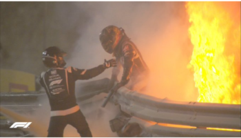 Romain Grosjean resulta con quemaduras en las manos | Video