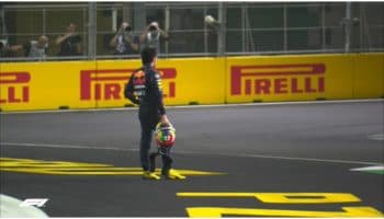 Así fue el contacto que terminó con la carrera de Sergio Pérez en Jeddah | Video