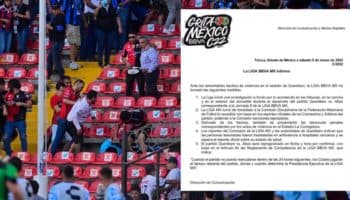 Abre Liga MX una 'investigación a fondo' a raíz de la violencia en el Estadio Corregidora | Tuit