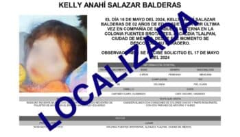 Localizan a menor de dos años desaparecida en Tlalpan