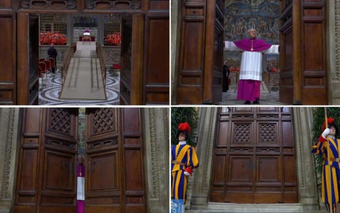 'Extra Omnes': Los cardenales se encierran en la Capilla Sixtina para elegir un papa