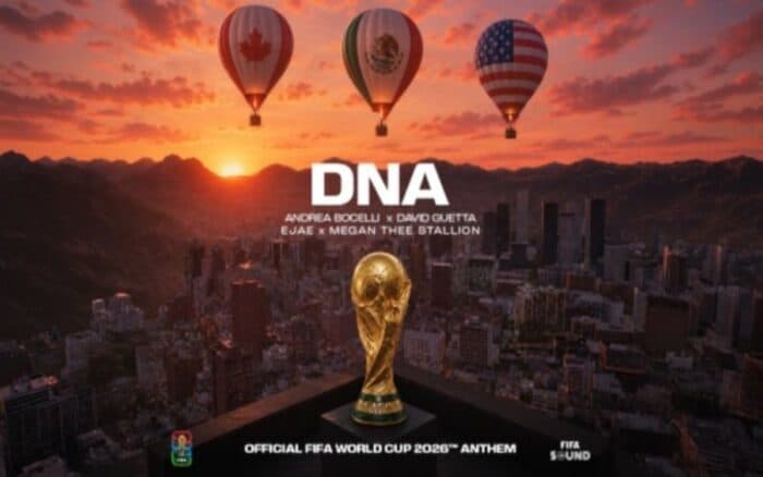 Mundial 2026: Bocelli, Guetta,  Megan Thee Stallion y EJAE protagonizan otro himno oficial de la Copa del Mundo | Video