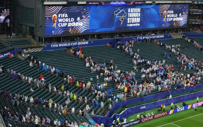 Mundial 2026: Demora tormenta eléctrica el reinicio del partido entre Francia e Irak en Filadelfia