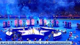 Champions: The Black Eyed Peas mete el primer gol en Cardiff (Video)