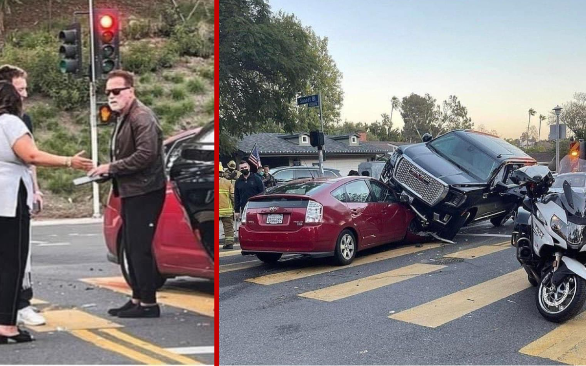 Arnold Schwarzenegger sale ileso tras choque múltiple; hay una mujer herida | Aristegui Noticias