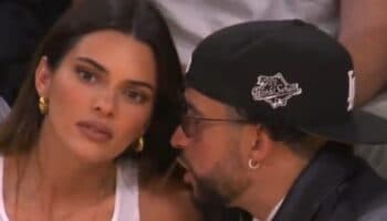 Video | Kendall Jenner y Bad Bunny se dejan ver juntos en partido de los Lakers