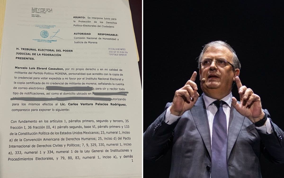 Ebrard denuncia a Morena ante el Tribunal Electoral por proceso interno