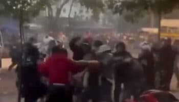 Aficionados de Monterrey participan en pelea campal en visita a Guatemala | Video