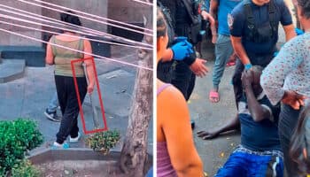 ¡Con palos y piedras! Agreden a migrantes en la colonia Juárez, CDMX | Video