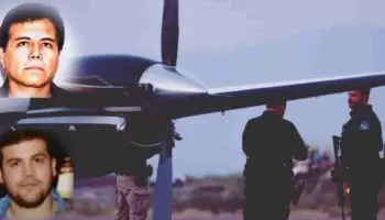 Agentes vigilan el avión en el que fue detenido 'El Mayo' Zambada