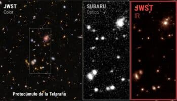 Hallan nuevas galaxias escondidas en el protocúmulo de la Telaraña