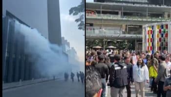 Se reporta incendio en Plaza Artz Pedregal de la CDMX