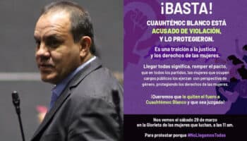 Convocan a marcha exigiendo desafuero de Cuauhtémoc Blanco; ‘No Llegamos Todas’, reclaman feministas