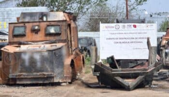 Video | FGR destruye 45 vehículos 'monstruos' vinculados al crimen organizado en Tamaulipas