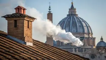 Se instala la chimenea para el cónclave en la Capilla Sixtina