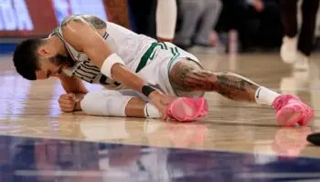 NBA: Jayson Tatum se rompe el tendón de Aquiles | Video