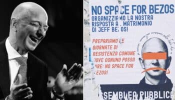 Videos | Jeff Bezos llega a Venecia para su criticada boda; siguen protestas contra el magnate