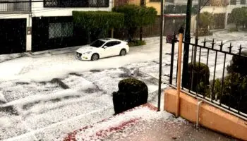 Sorprende granizo en CDMX; activan Alerta Amarilla