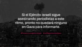 RSF y Avaaz lanzan campaña mundial para proteger periodistas en Gaza