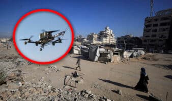 Un dron israelí mata a dos palestinos en Gaza a pesar del alto al fuego