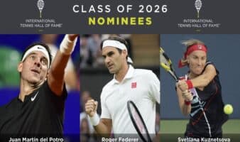 Federer, Del Potro y Kuznetsova, nominados al Salón de la Fama del Tenis