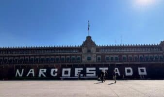 Blindan Palacio Nacional ante movilizaciones