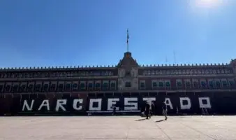 Blindan Palacio Nacional ante movilizaciones