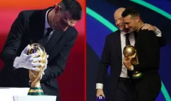 FIFA pide a Scaloni, actual campeón del mundo, usar guantes para tocar la Copa del Mundo; Infantino se disculpa