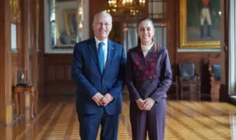 Nuevo presidente del CCE da espaldarazo a Sheinbaum ante revisión del T-MEC