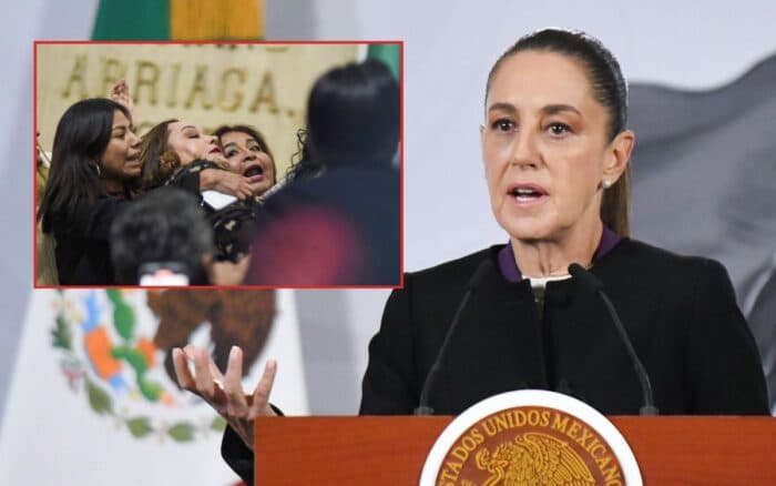 Sheinbaum reprueba 'espectáculo' violento en el Congreso de CDMX | Videos