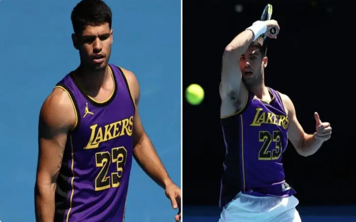 Entrena Alcaraz en Melbourne con la playera de The King James | Video