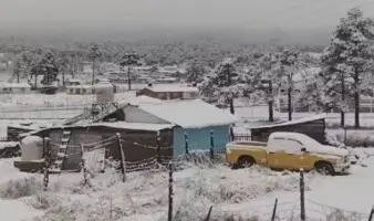 La Sierra Tarahumara se cubre de nieve: Así impacta la segunda tormenta invernal en Chihuahua
