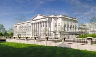 Así se verá la Casa Blanca con el nuevo salón de baile que planea Trump