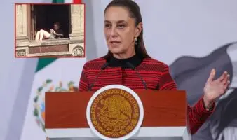 Sheinbaum admite que mujer sí tomó el sol desde ventana de Palacio Nacional; ya fue sancionada